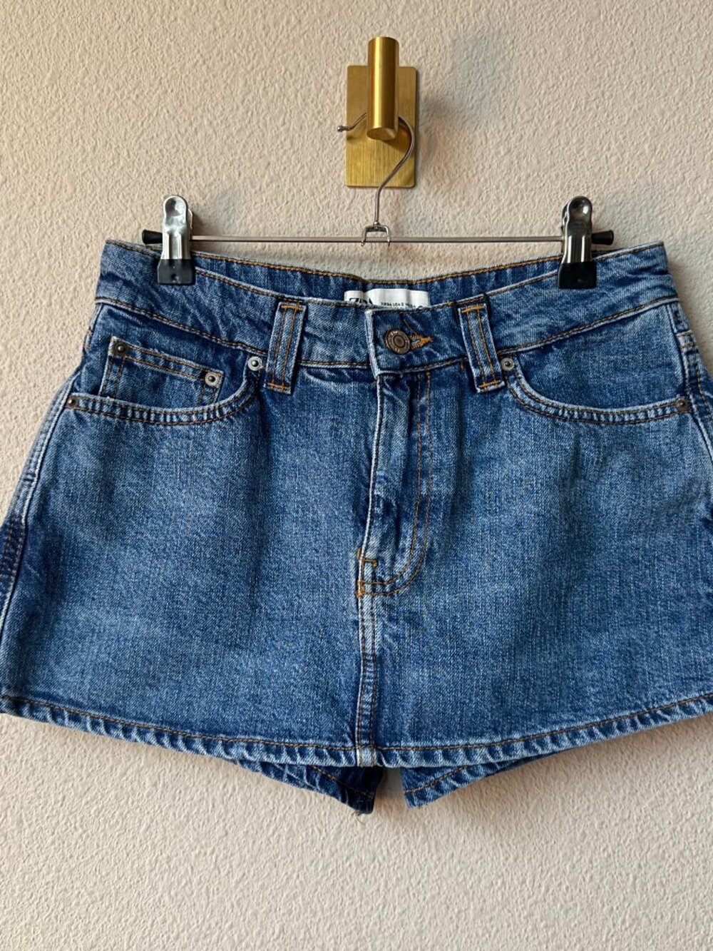 ZARA Denim Mini Skort NWT Size 2